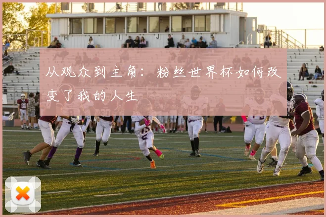 从观众到主角：粉丝世界杯如何改变了我的人生